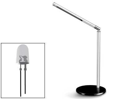 Lampara de oficina cep ecoline de aluminio y acero con luz led