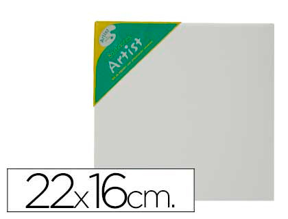 Bastidor artist 1f lienzo grapado trasero algodon 100% 22x16 cm