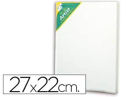 Bastidor artist 3f lienzo grapado trasero algodon 100% 27x22 cm