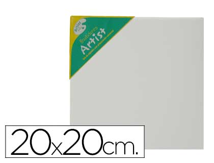 Bastidor artist lienzo grapado trasero algodon 100% 20x20 cm