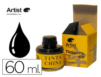 Tinta china artist negra bote 60 ml