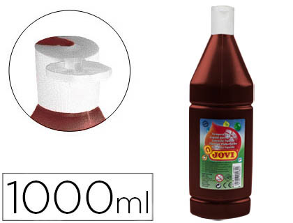 Tempera liquida jovi escolar 1000 ml marron