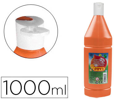 Tempera liquida jovi escolar 1000 ml naranja