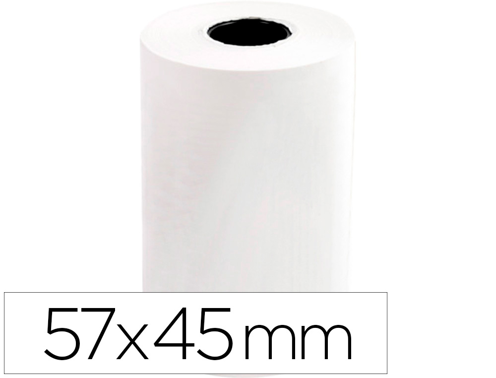 Rollo sumadora q-connect termico 57x45x11 mm 58 gr sin bisfenol a