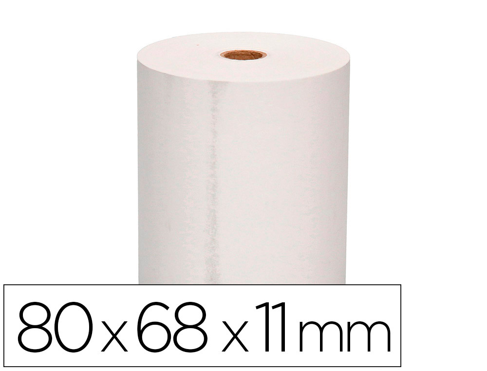 Rollo sumadora q-connect termico 80x68x11 mm 58 gr sin bisfenol a