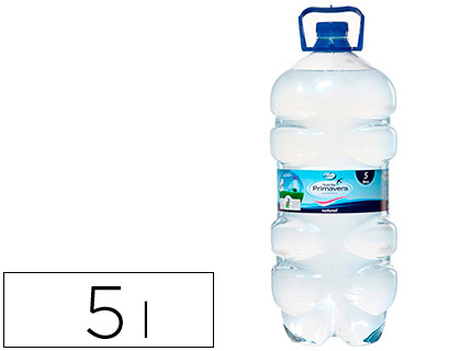 Agua mineral natural fuente primavera garrafa de 5 l