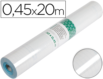 Rollo adhesivo liderpapel transparente rollo de 0,45 x 20 mt 100 mc