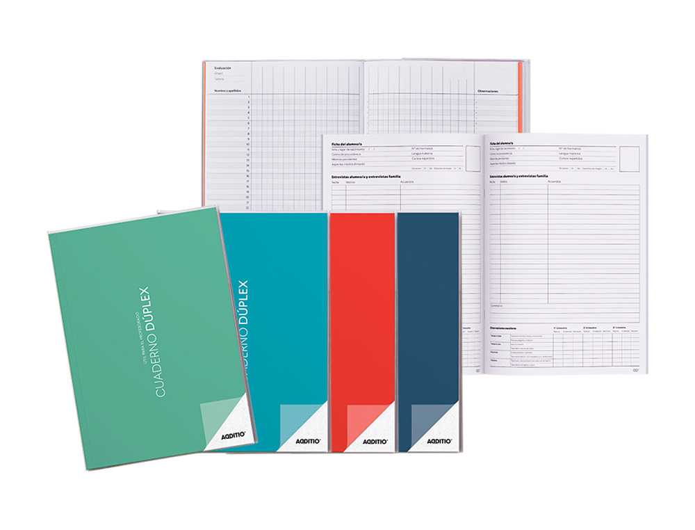 Cuaderno duplex additio a4 evaluacion continua mas tutoria