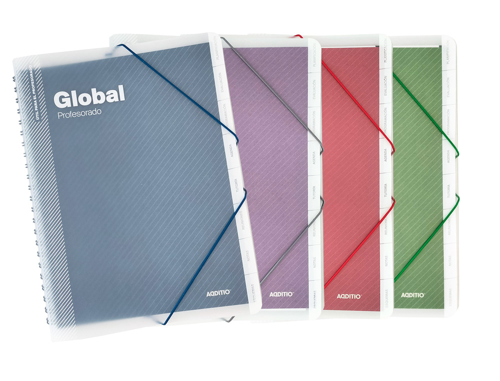 Carpeta global additio a4 con evalucion continua programacion tutoria y reuniones