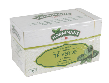 Te verde hornimans a la menta caja de 20 bolsas