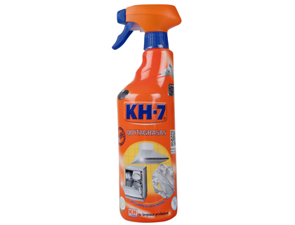 Quitagrasa kh-7 con pistola pulverizadora apto para superficies de uso alimentario botella de 715 ml