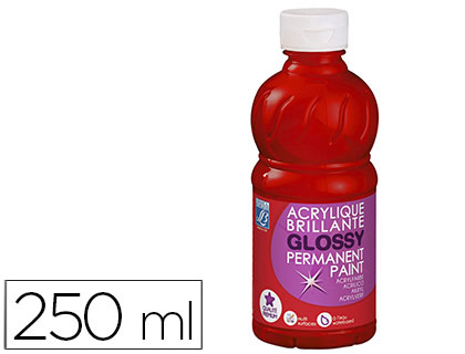 Pintura acrilica l&b brillo rojo primario bote de 250 ml