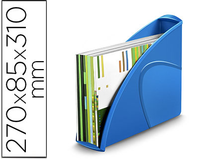 Revistero cep plastico uso vertical / horizontal azul 85x270x310 mm