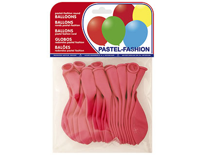 Globo 100% latex biodegradable pastel fucsia bolsa de 20 unidades