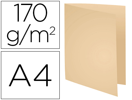 Subcarpeta cartulina reciclada exacompta din a4 crema 170 gr