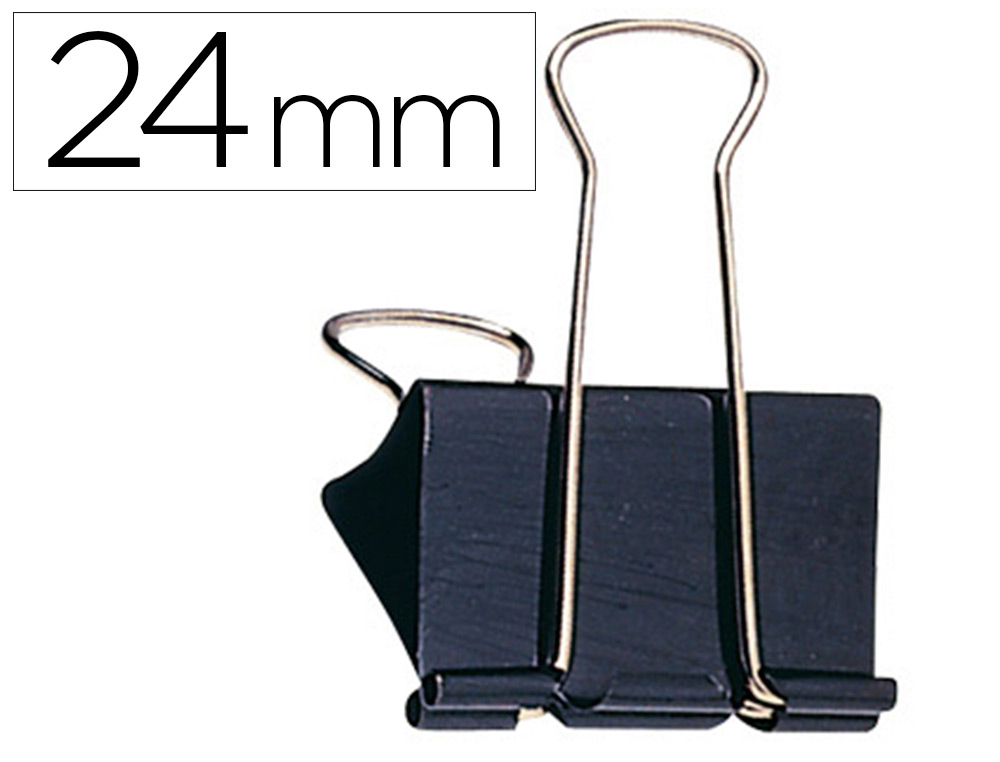 Pinza metalica q-connect reversible n.2 24 mm caja de 10 unidades