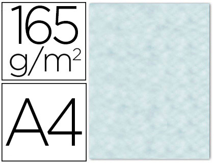 Papel color liderpapel pergamino con bordes a4 165gr azul pack de 25 hojas