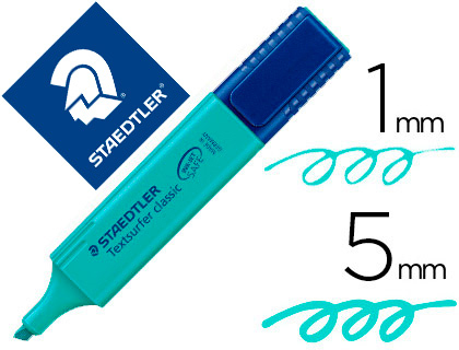 Rotulador staedtler textsurfer classic 364 fluorescente turquesa