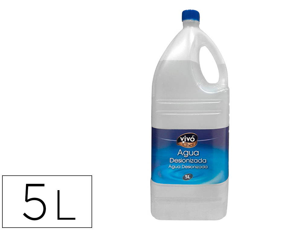 Agua desionizada vivochef garrafa 5l