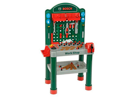 Banco de trabajo theo klein bosch con accesorios 59x72x15,5 cm