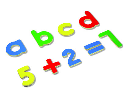 Juego andreutoys letras y numeros magneticos 75 piezas 20,6x19x4,5 cm