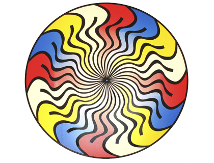 Rueda gigante henbea plastico flexible con efectos opticos diametro 50 cm set