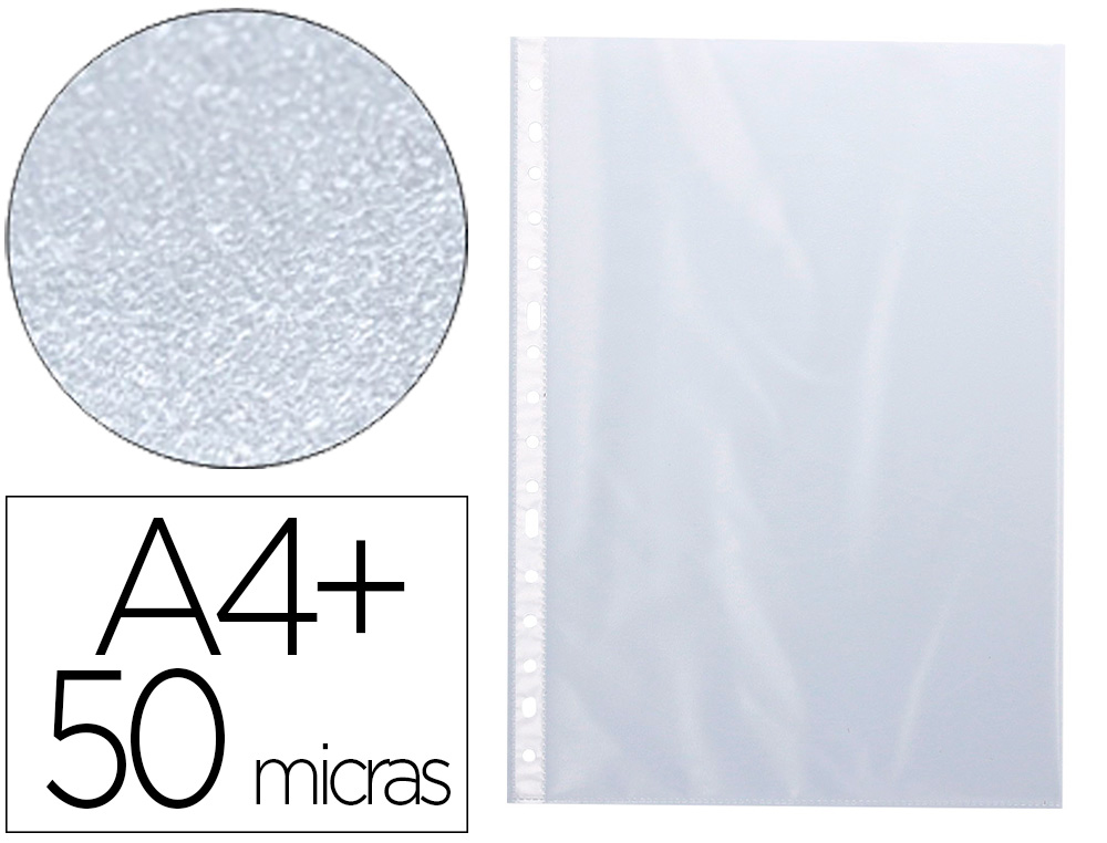 Funda multitaladro q-connect folio 50 mc piel de naranja bolsa de 10 unidades