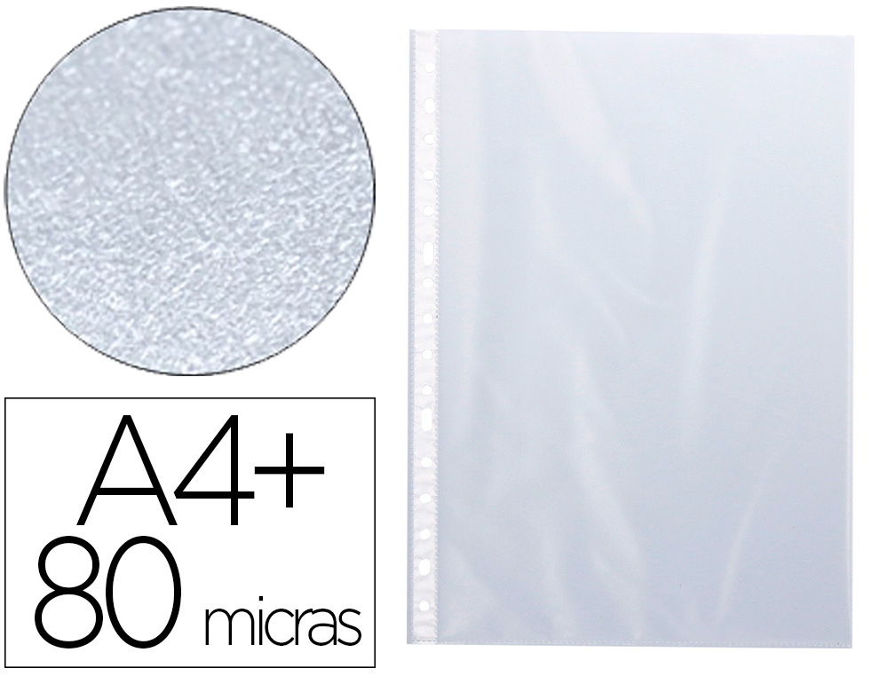 Funda multitaladro q-connect folio 80mc piel de naranja bolsa de 10 unidades