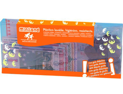 Juego miniland monedas y billetes activity euro 108 piezas
