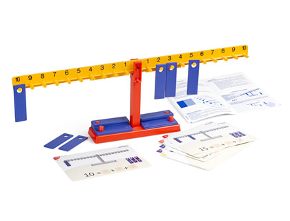 Juego miniland balanza numerica 20 pesas + 10 colgadores