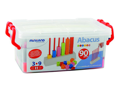 Juego miniland abacus multibase 90 piezas