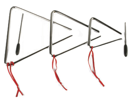 Triangulo amaya grande en acero 20x20 cm