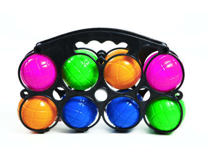 Petanca amaya de plastico 8 bolas con boliche