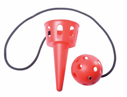 Juego amaya cucurucho con pelota en polietileno