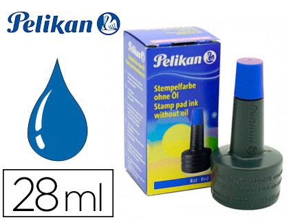 Tinta tampon pelikan azul bote 28 ml