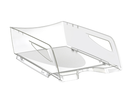 Bandeja sobremesa cep maxi de gran capacidad plastico transparente 386x270x115 mm