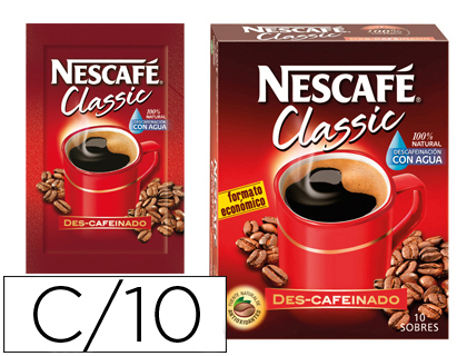 Cafe nescafe natural monodosis caja de 10 sobres