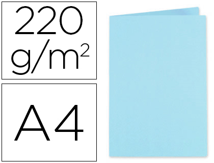 Subcarpeta cartulina exacompta din a4 azul claro 220 gr