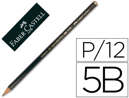 Lapices de grafito faber 9000 5b unidad