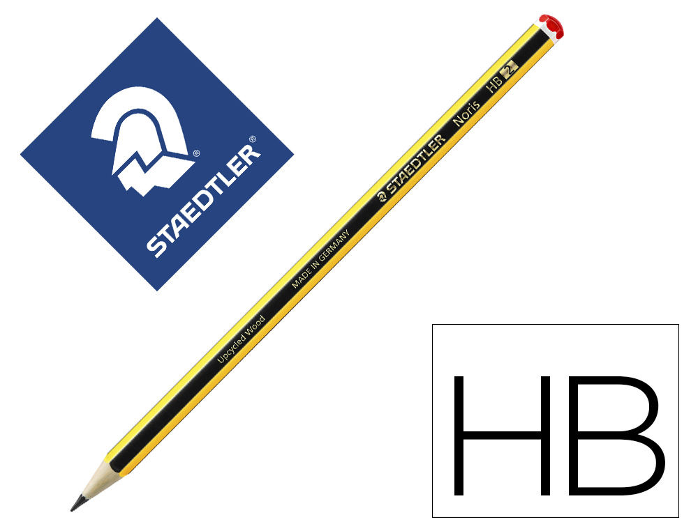 Lapices de grafito staedtler noris n.2 hb unidad