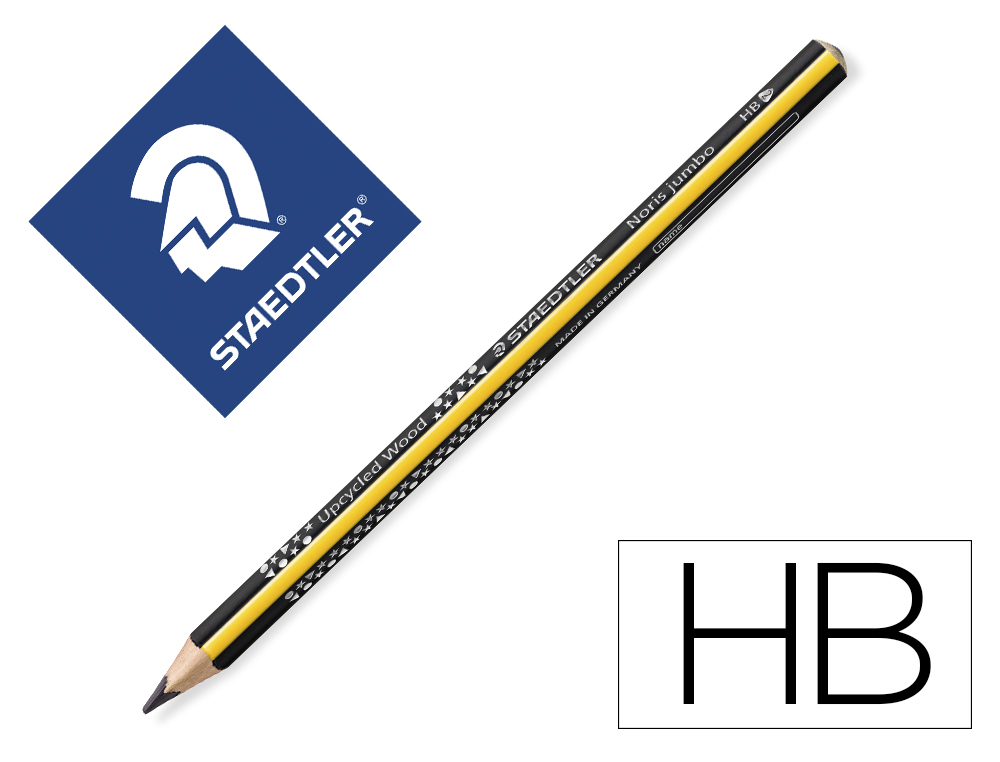 Lapices de grafito staedtler triplus jumbo hb unidad