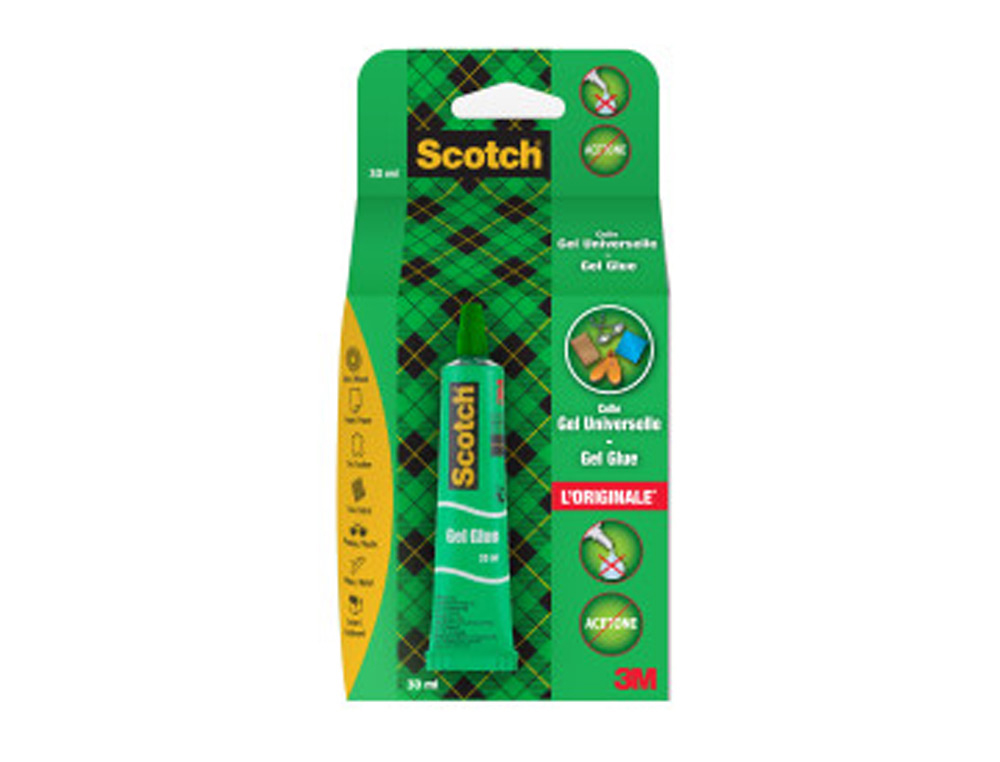 Pegamento scotch gel universal multiuso tubo de 30 gr