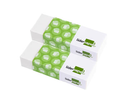 Goma de borrar liderpapel blanca unidad