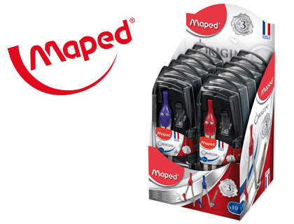 Compas maped 305811 con adaptador y estuche de minas