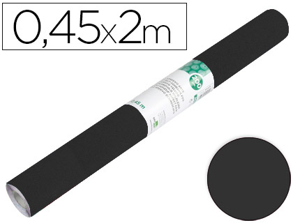 Rollo adhesivo liderpapel unicolor negro mate rollo de 0,45 x 2 mt