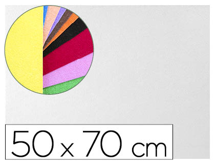 Goma eva liderpapel 50x70cm 60g/m2 espesor 2mm textura toalla blanco