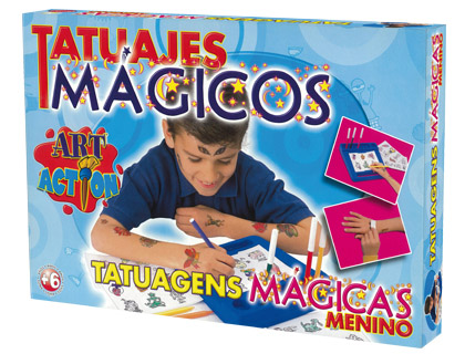 Juego de mesa falomir tatuajes magicos infantil