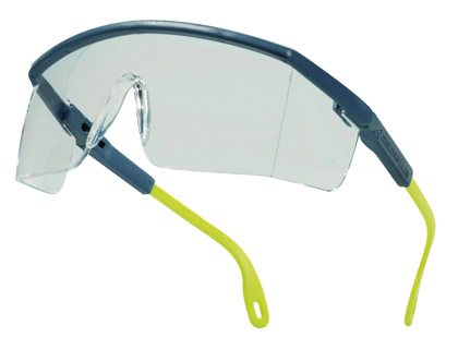 Gafas deltaplus de proteccion policarbonato monobloque incoloro color gris-amarilla uv400