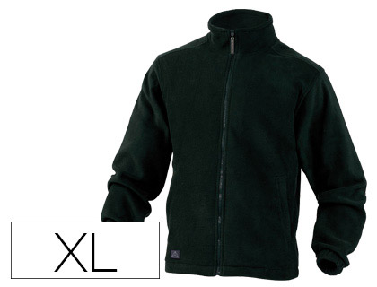 Chaqueta deltaplus polar con cremallera 2 bolsillos color negro talla xl