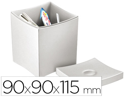 Caja para infusiones cep con tapa desmontable poliestireno 90x90x115 mm